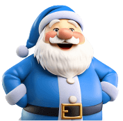 Blue Santa Claus