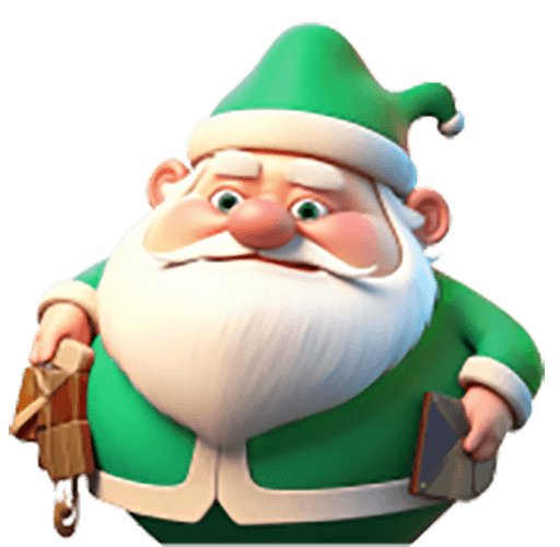 Green Santa Claus