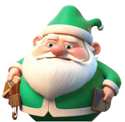 Green Santa Claus